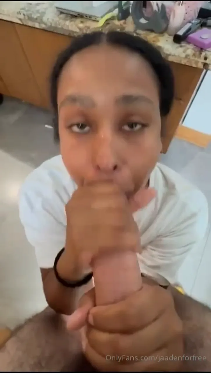 Media poster for Ebony baddie gets cumshot from Latino dick